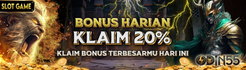 BONUS HARIAN SLOT 20%